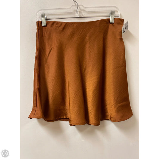 Skirt Mini & Short By Mustard Seed In Bronze, Size: 12