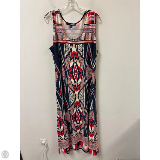 denim 24 7 dress Denim 24/7 Dress Womens 20W Ornate Neckline Lace Trim Sleeveless Lined Pretty
