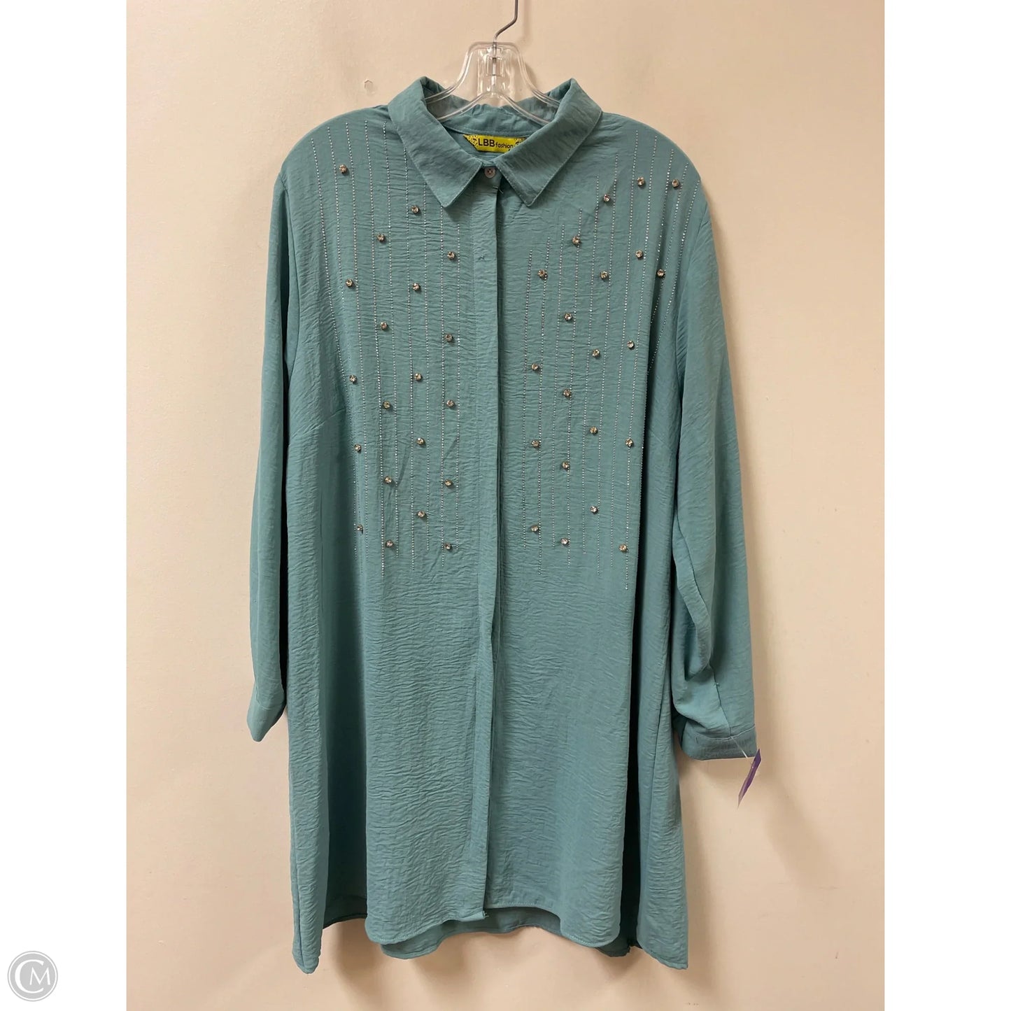 Dress Casual Short By Clothes Mentor In Blue, Size: Xl