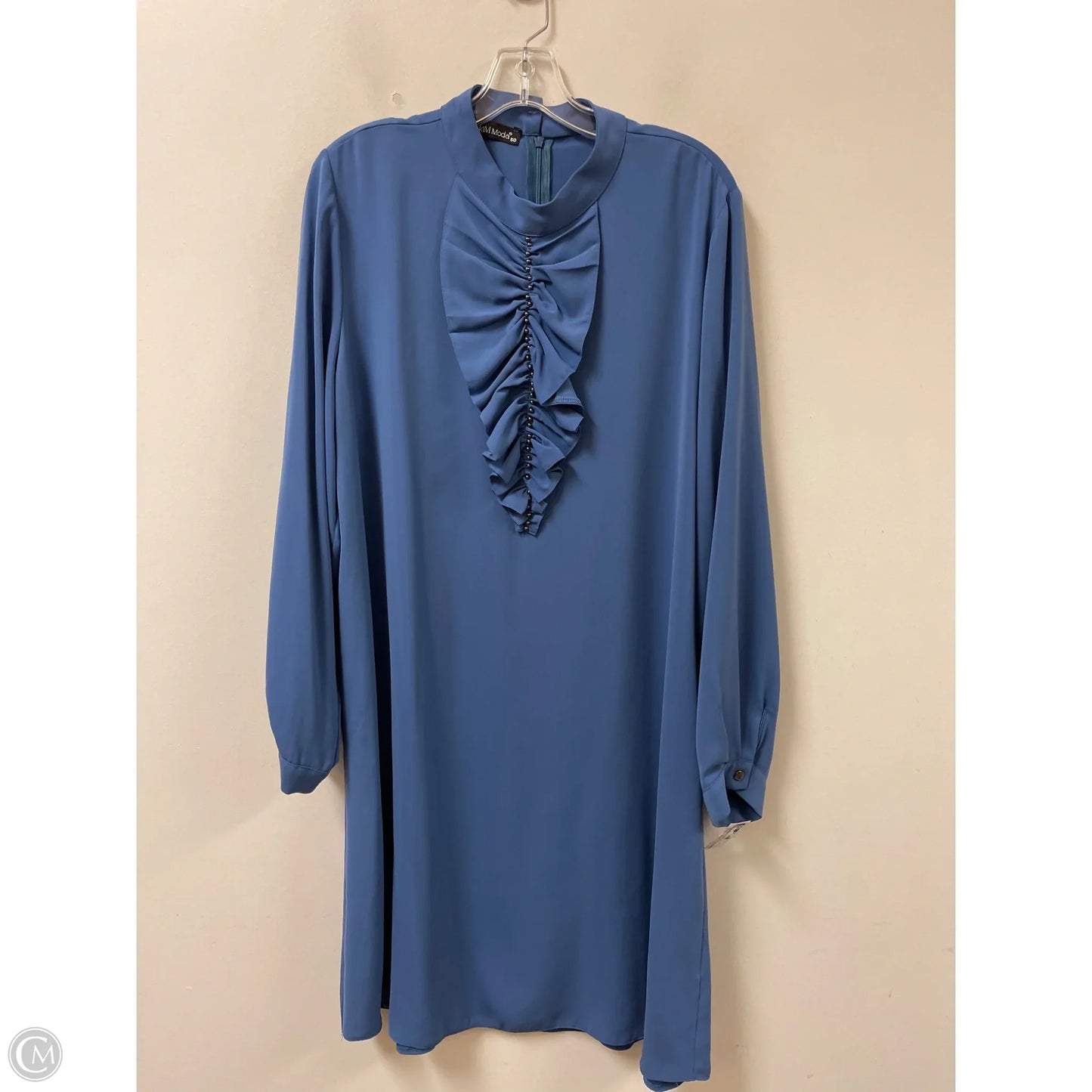 Dress Casual Midi By Clothes Mentor In Blue, Size: Xl