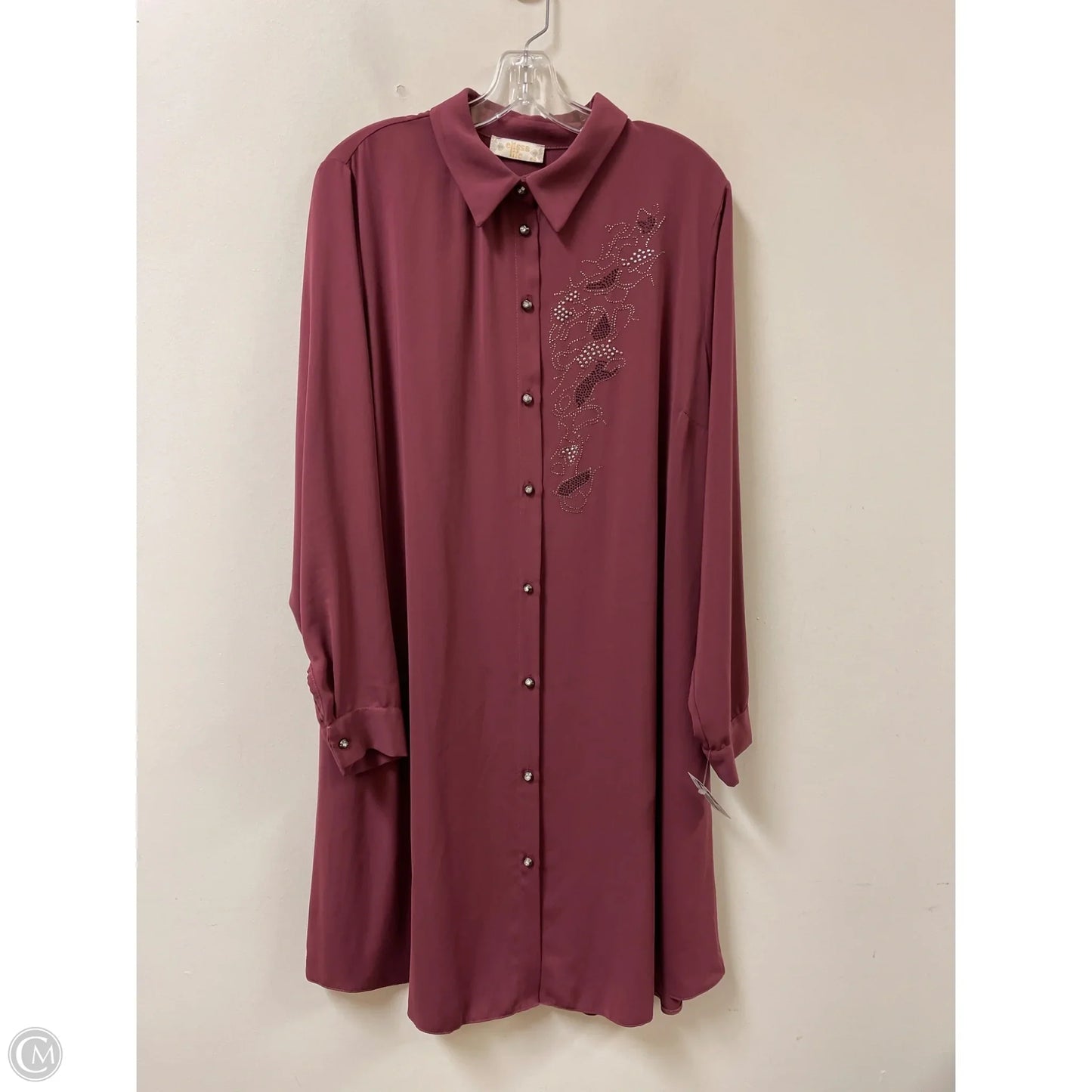 Dress Casual Midi By Clothes Mentor In Purple, Size: Xl