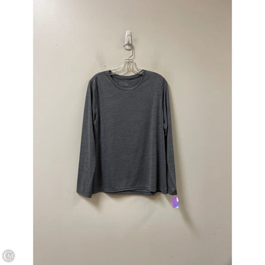 Athletic Top Long Sleeve Crewneck By Be Inspired In Grey, Size: Xl