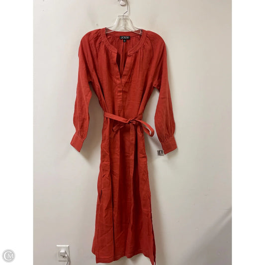 Dress Casual Maxi By J. Crew In Orange, Size: Xs