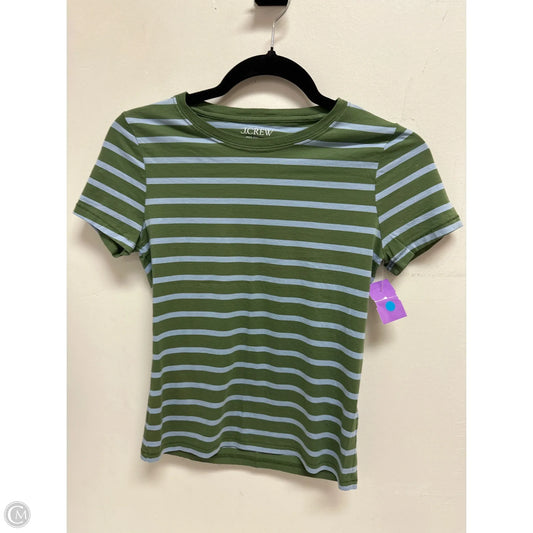 Top Short Sleeve By J. Crew In Blue & Green, Size: Xs