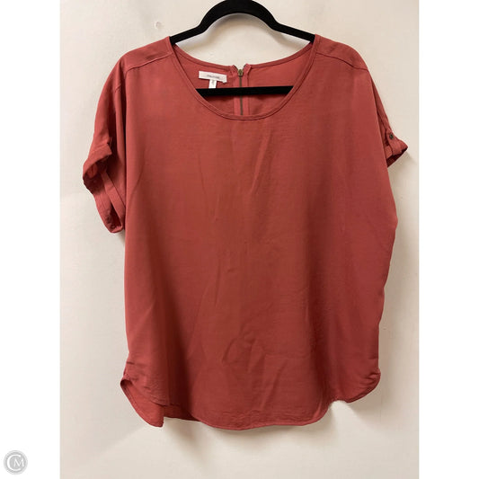 Top Short Sleeve By Maurices In Red, Size: L