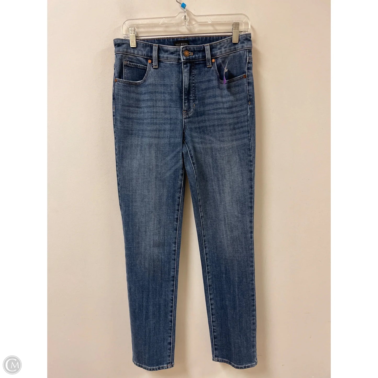 Jeans Straight By Talbots In Blue Denim, Size: 2