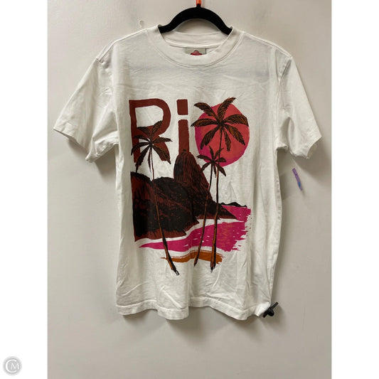 Top Short Sleeve By Farm Rio In White, Size: Xs