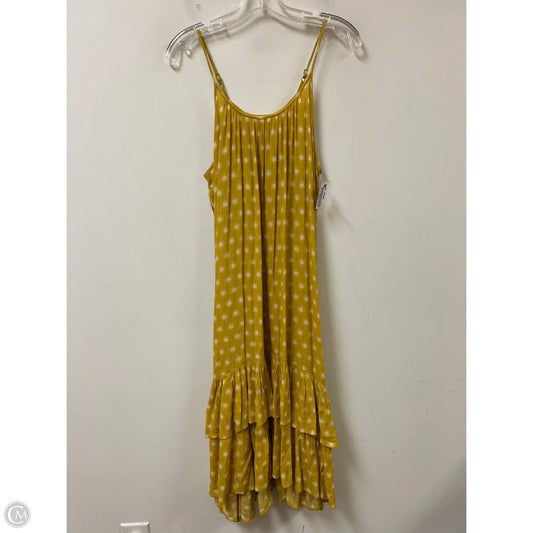 Dress Casual Midi By Universal Thread In Yellow, Size: Xs