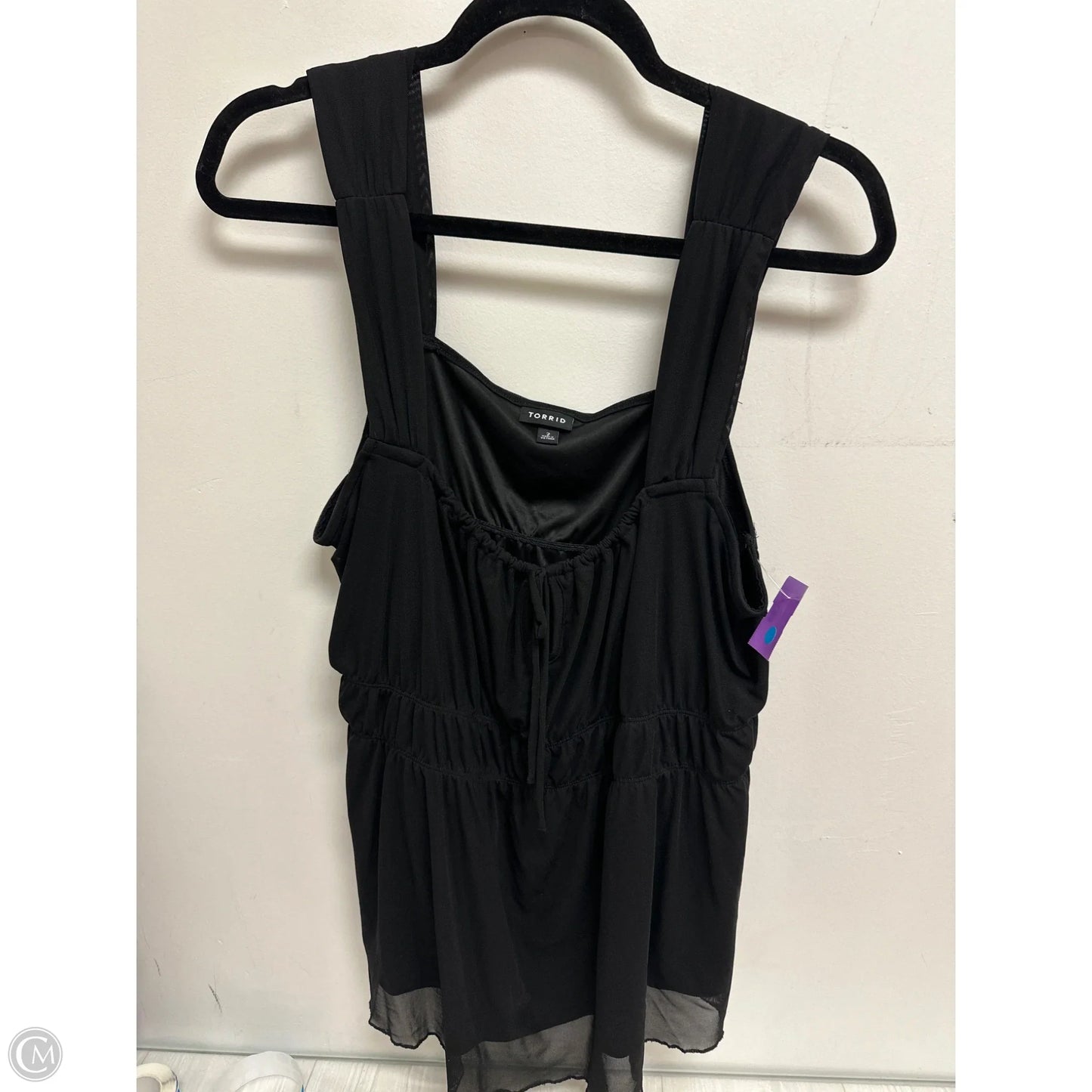 Top Sleeveless By Torrid In Black, Size: 2x
