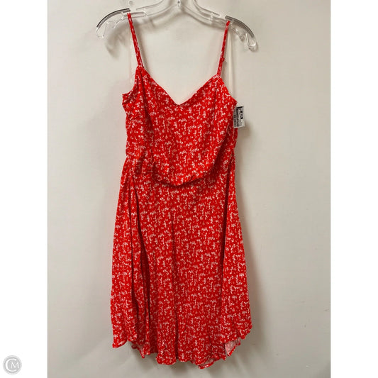 Dress Casual Short By Clothes Mentor In Red & White, Size: 2x