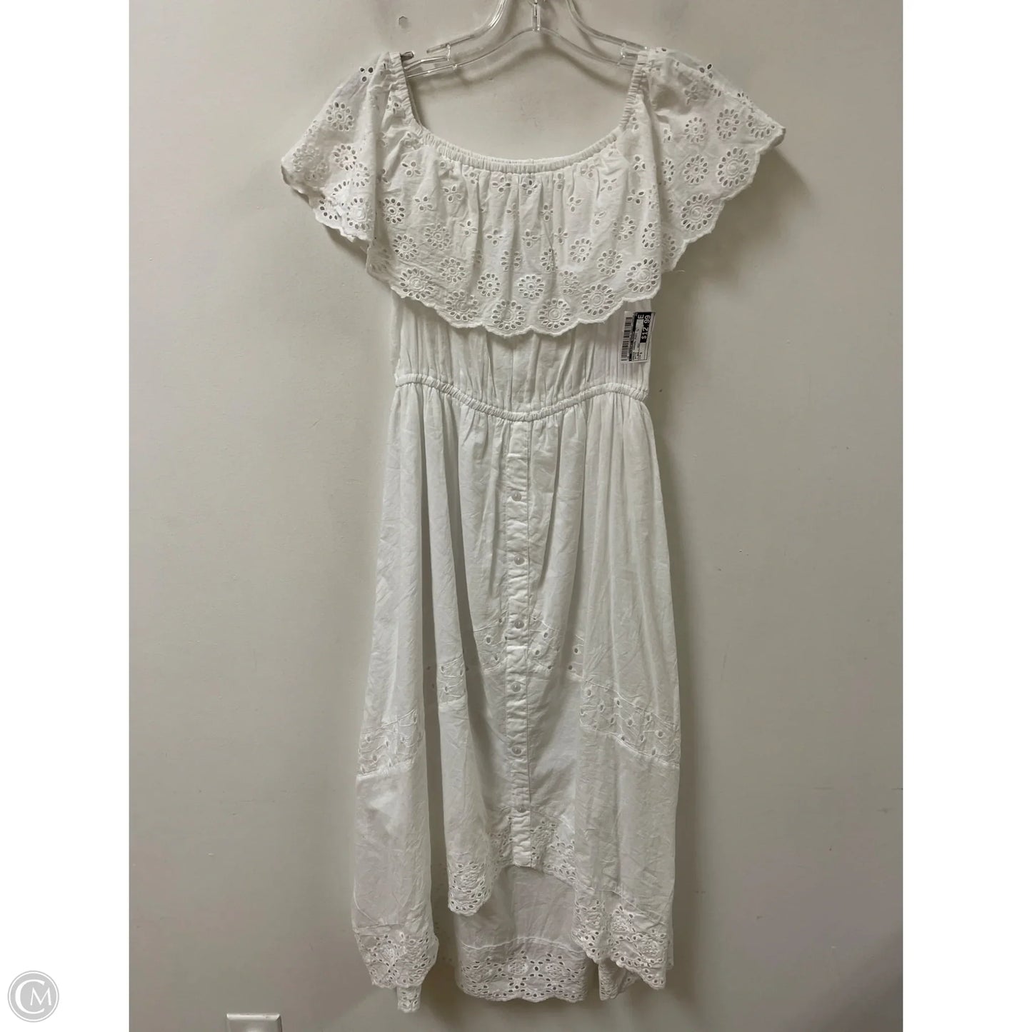 Dress Casual Midi By Clothes Mentor In White, Size: S