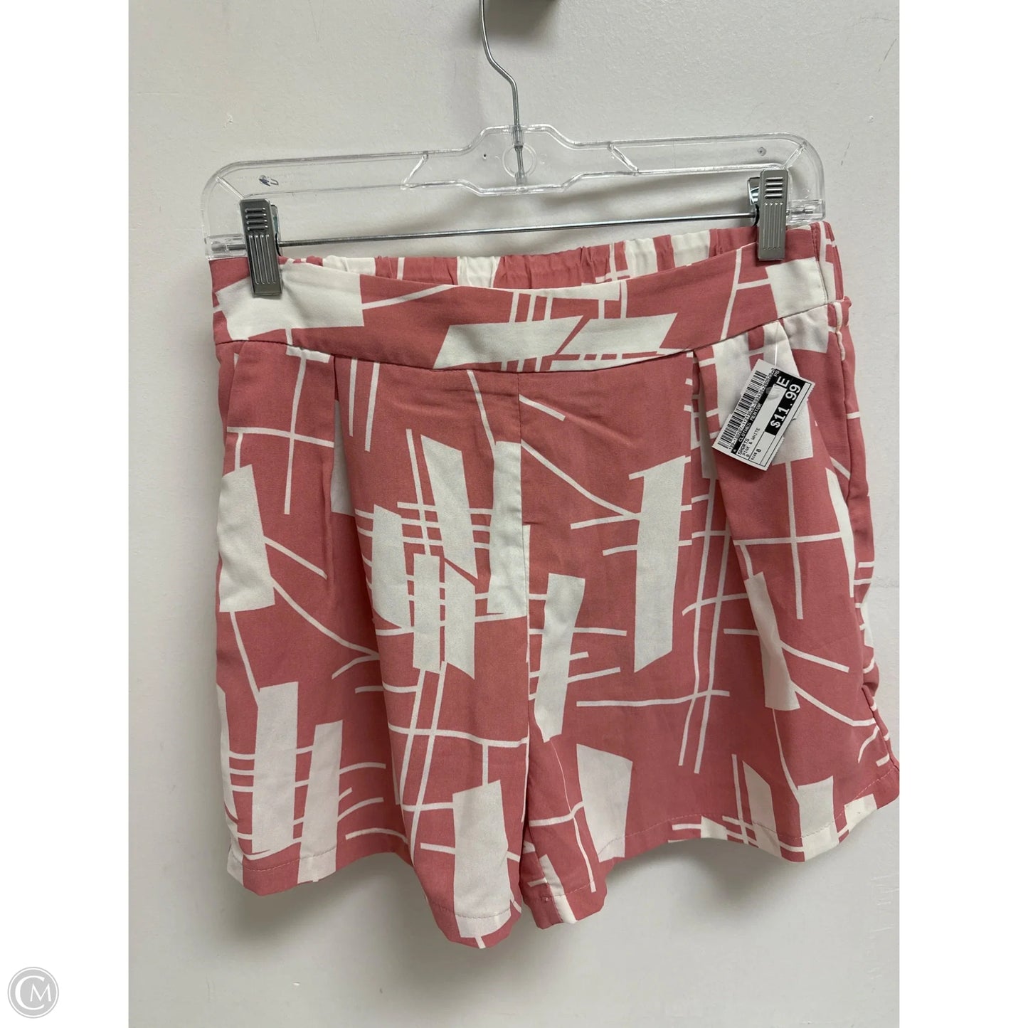 Shorts By Clothes Mentor In Pink & White, Size: 8