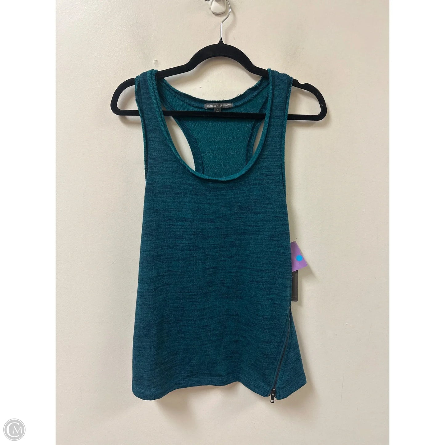 Top Sleeveless By Threads 4 Thought In Teal, Size: M