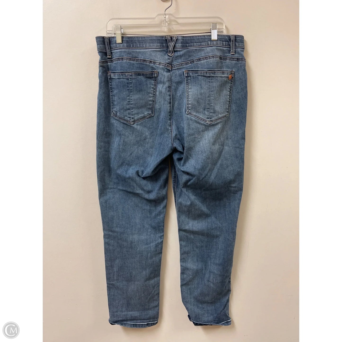 Jeans Straight By Democracy In Blue Denim, Size: 14