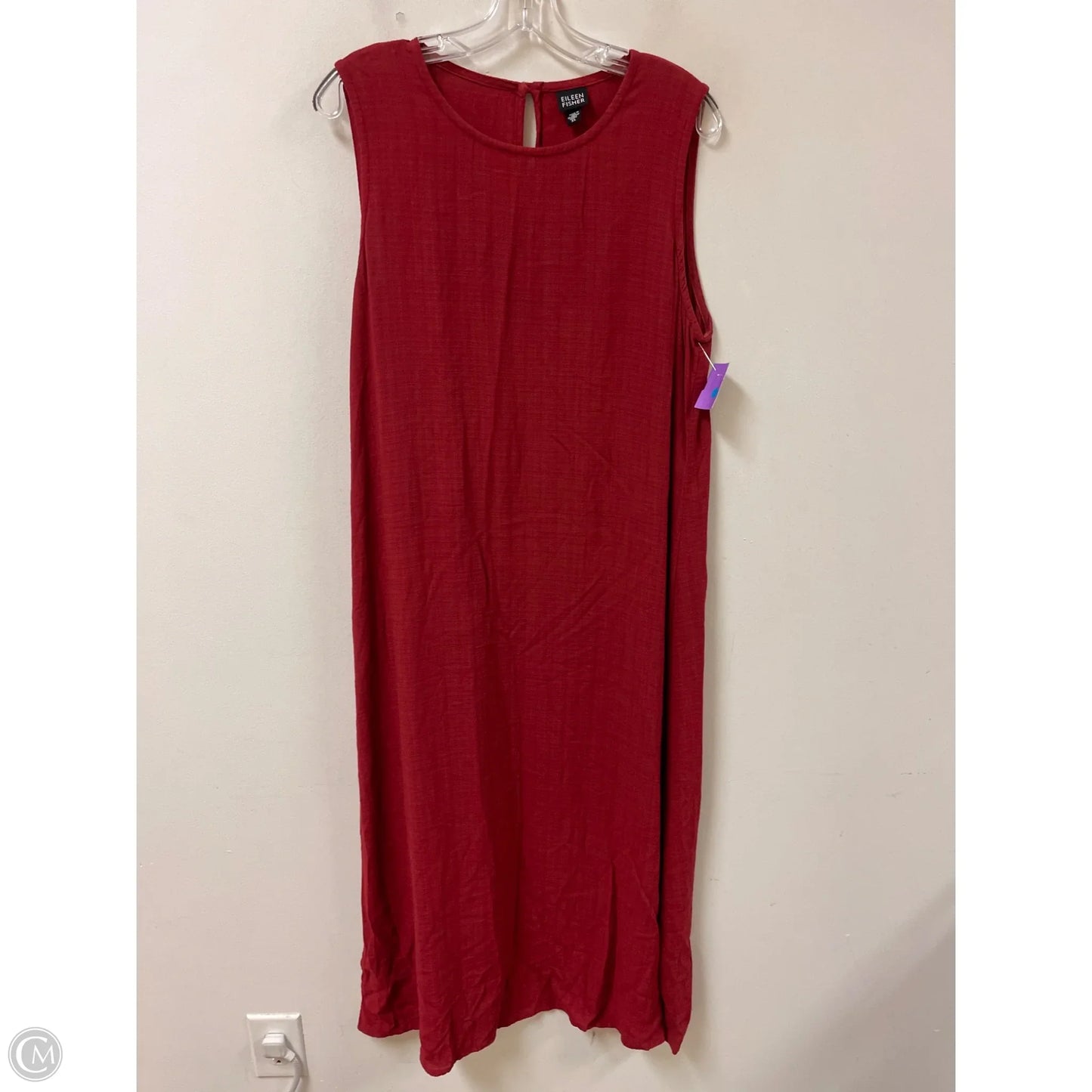 Dress Casual Maxi By Eileen Fisher In Red, Size: Xl