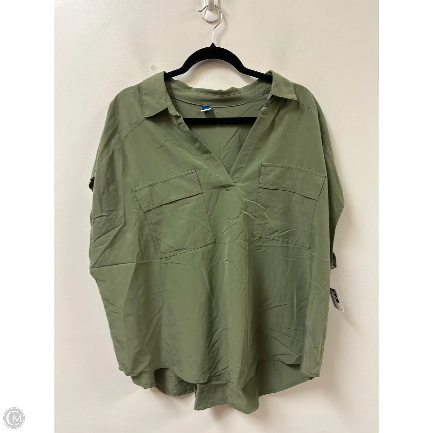 Top Short Sleeve By Old Navy In Green, Size: 1x