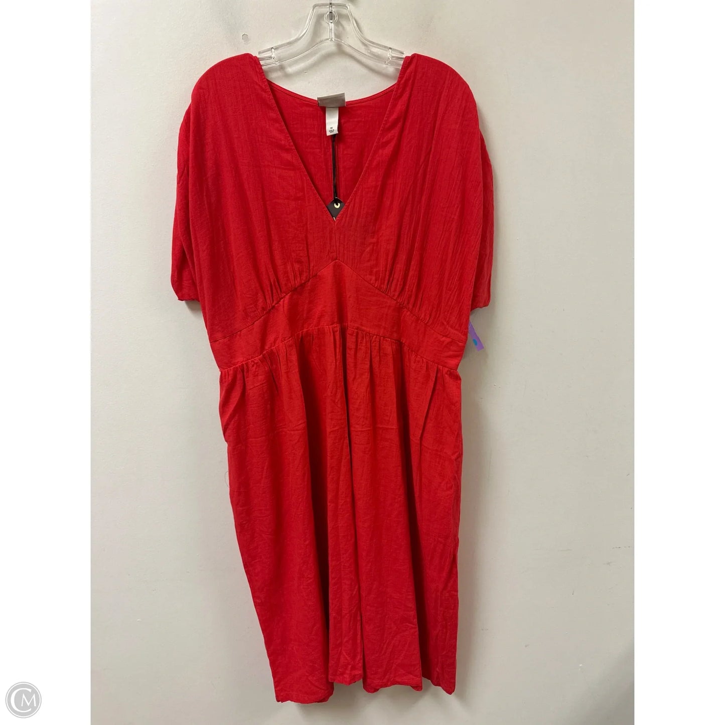 Dress Casual Midi By Ava & Viv In Red, Size: 1x