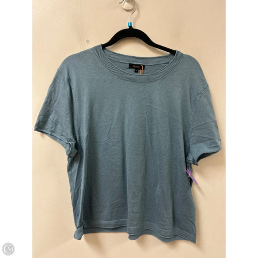 Sweater Short Sleeve By Quince In Blue, Size: Xl