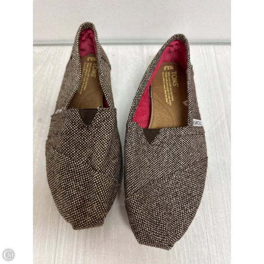 Shoes Flats By Toms In Brown, Size: 8.5