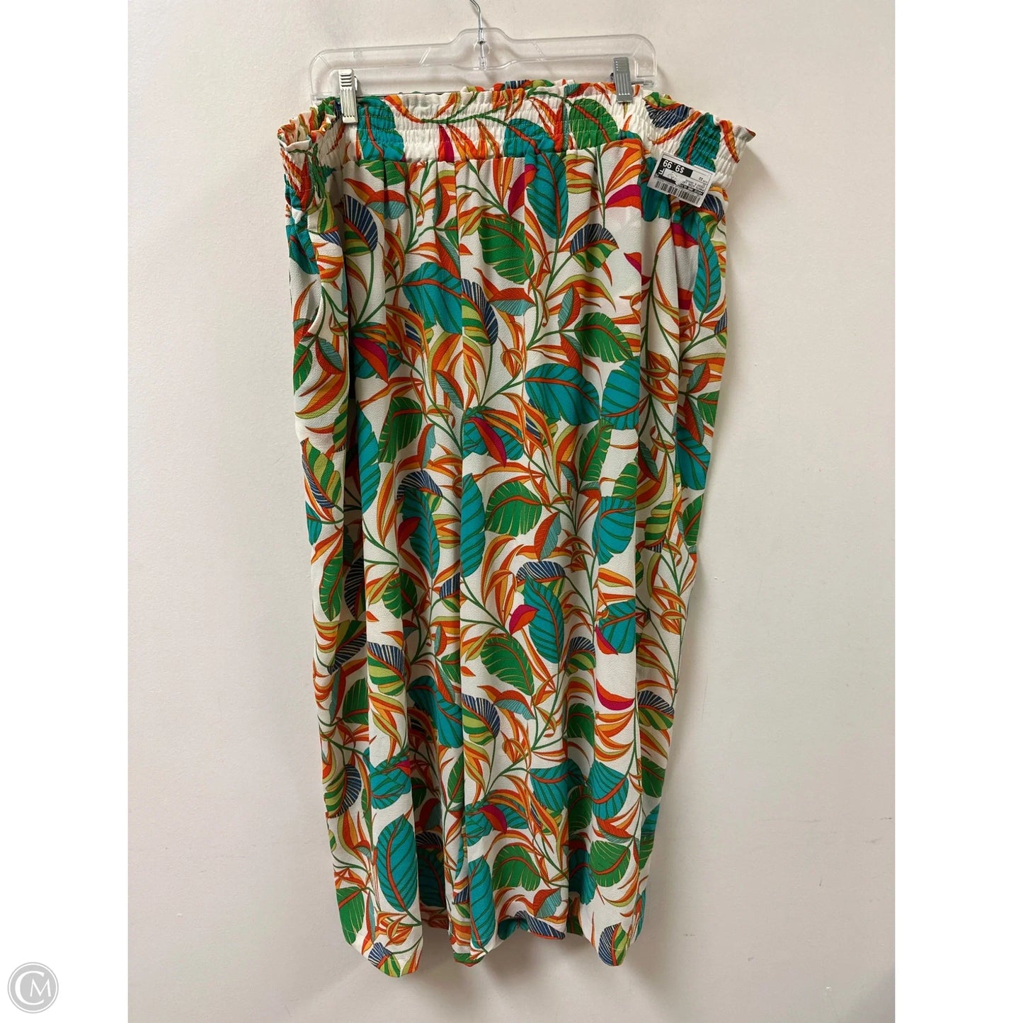 Pants Wide Leg By Rose And Olive In Green & Orange, Size: 22
