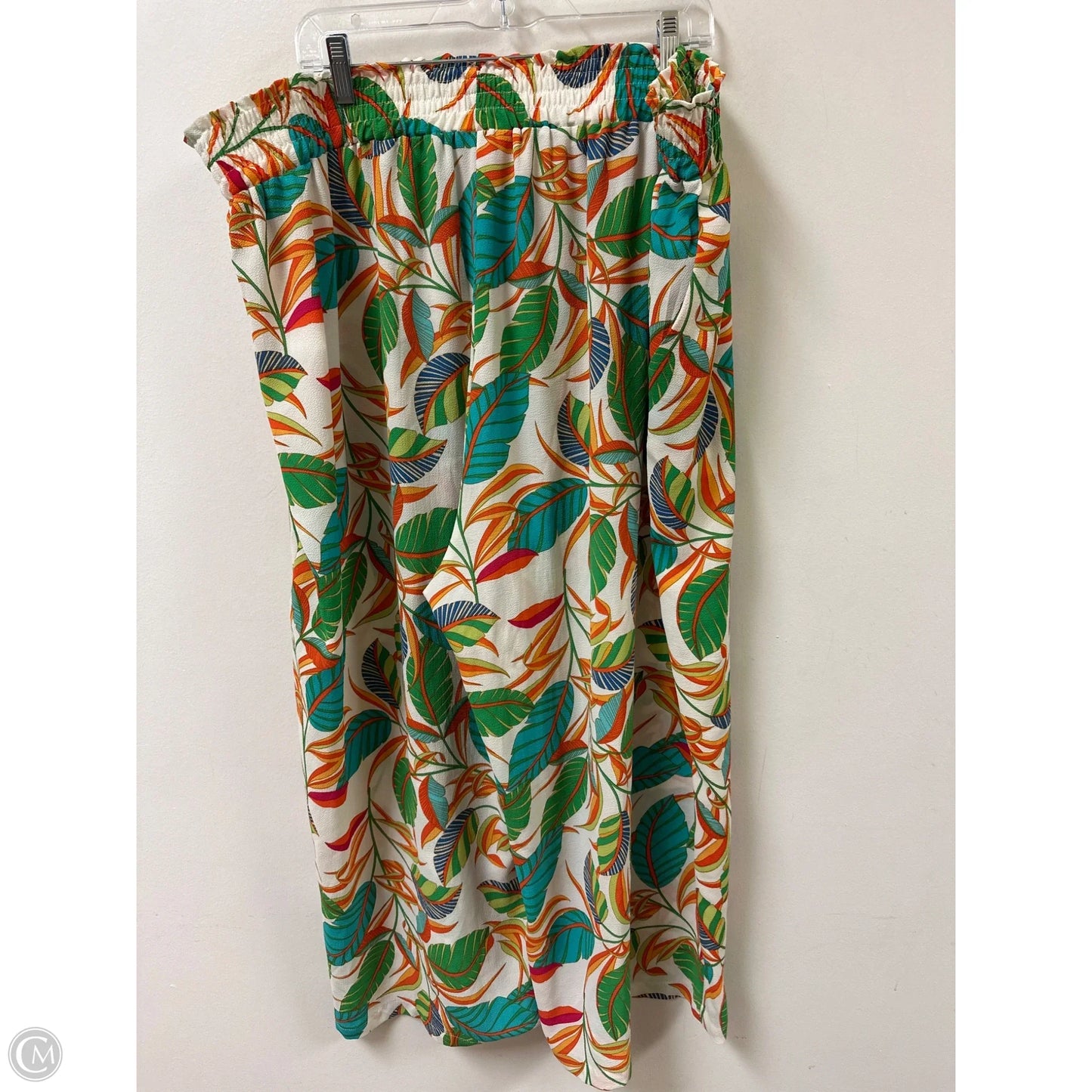 Pants Wide Leg By Rose And Olive In Green & Orange, Size: 22