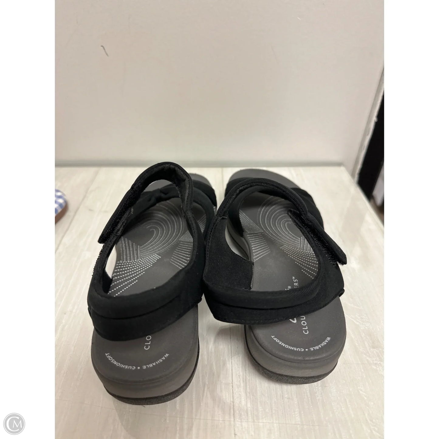Sandals Flats By Clarks In Black, Size: 7