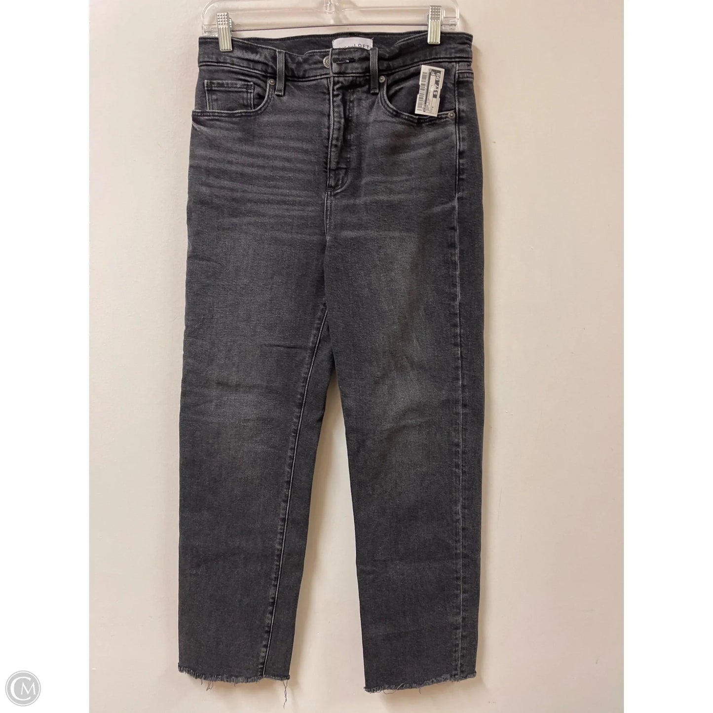 Jeans Straight By Loft In Grey Denim, Size: 6