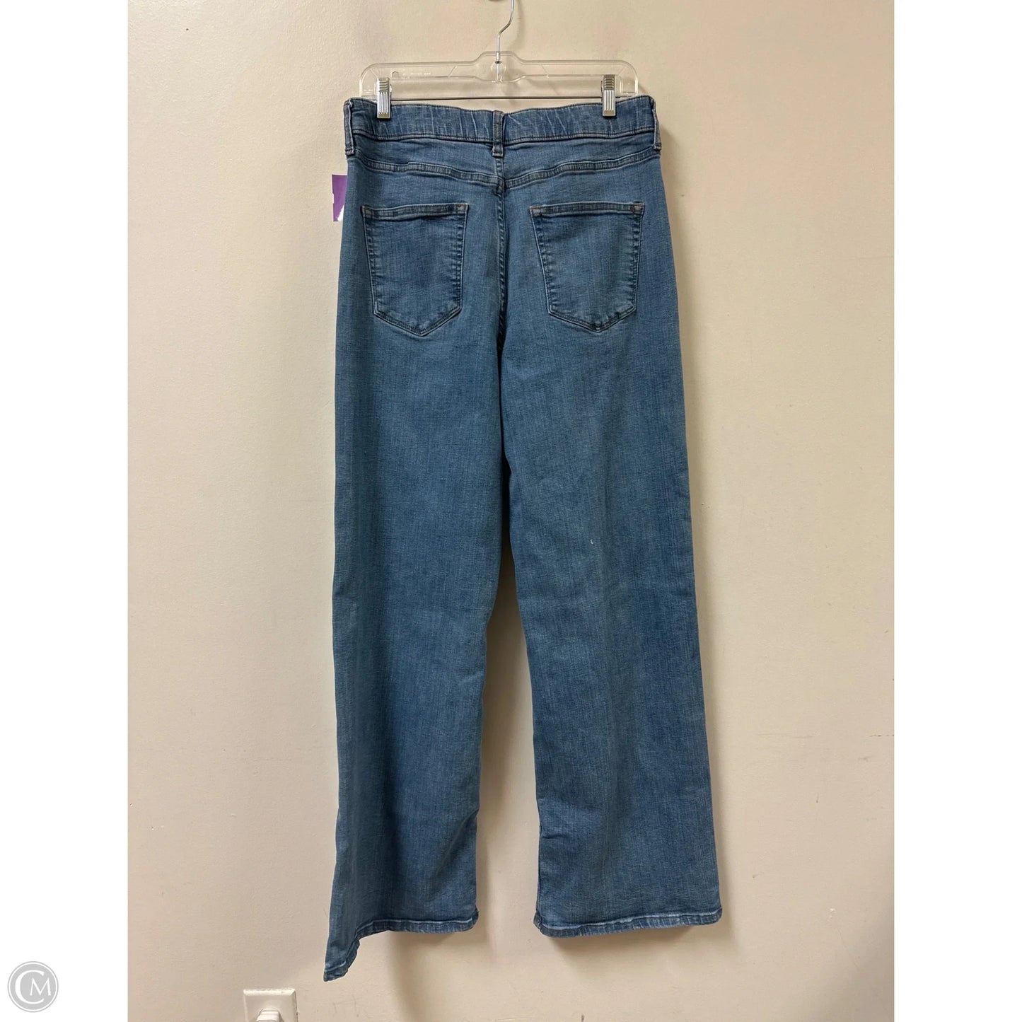 Jeans Wide Leg By New York And Co In Blue Denim, Size: 14