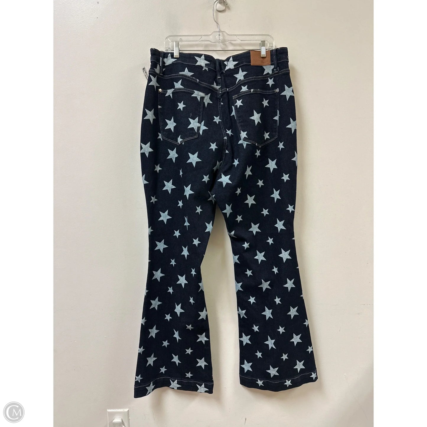 Jeans Flared By Judy Blue In Blue Denim, Size: 20