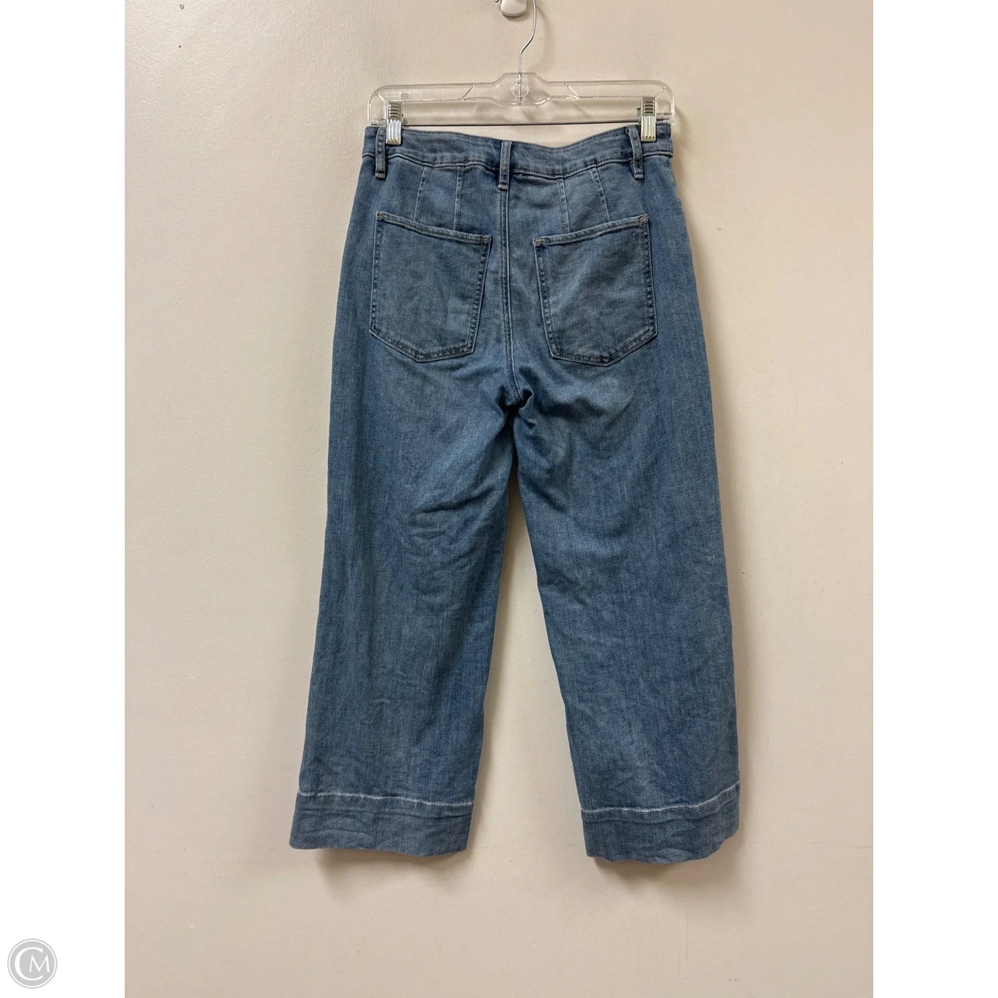 Jeans Cropped By Chicos In Blue Denim, Size: 2