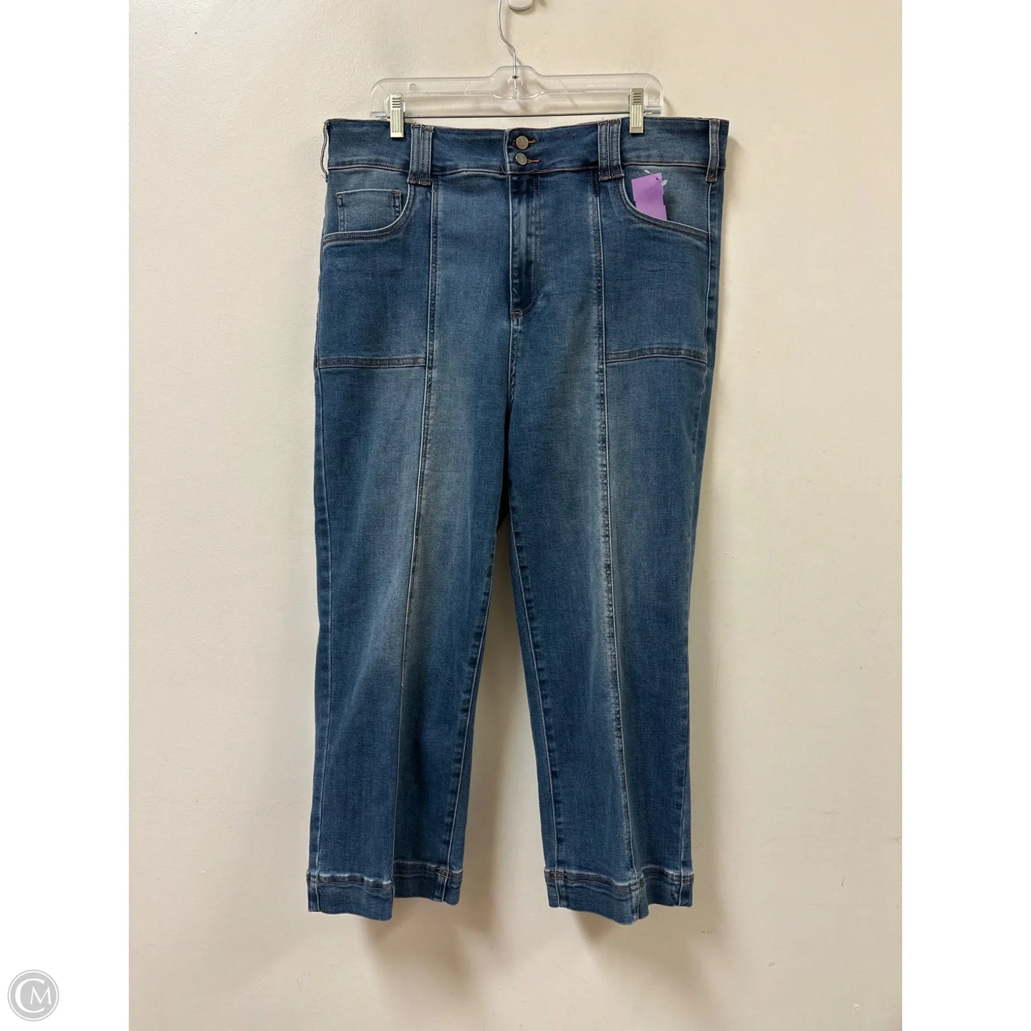 Jeans Straight By Clothes Mentor In Blue Denim, Size: 16