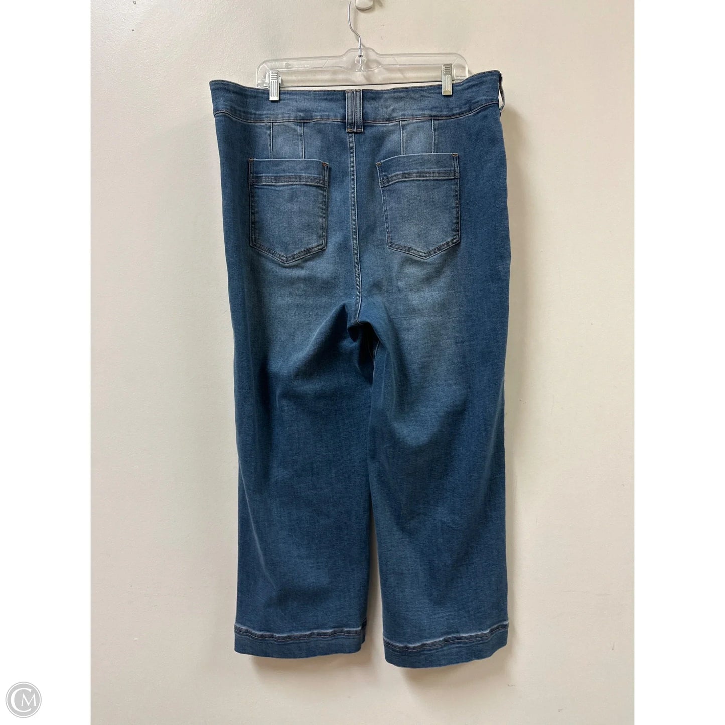 Jeans Straight By Clothes Mentor In Blue Denim, Size: 16
