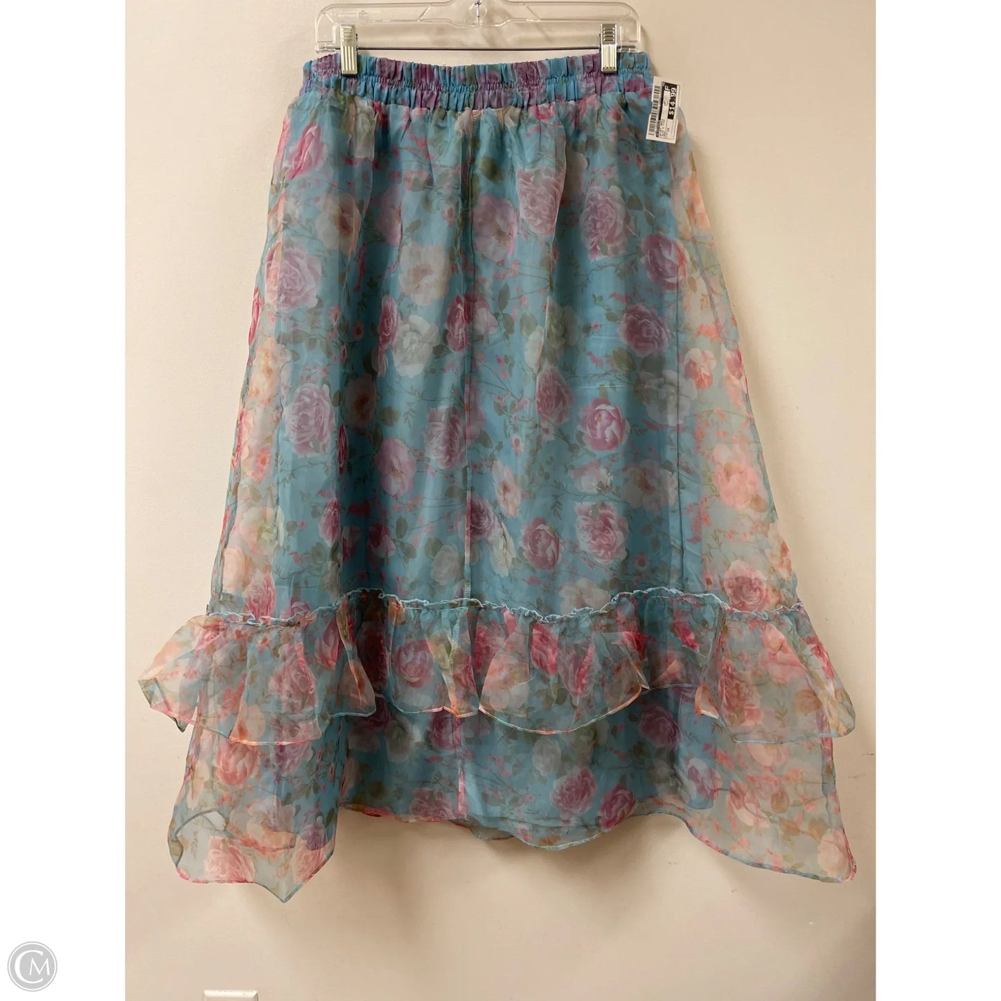 Skirt Maxi By Listicle In Blue & Pink, Size: 12