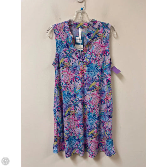 Dress Casual Short By Dear Scarlett In Blue & Purple, Size: S