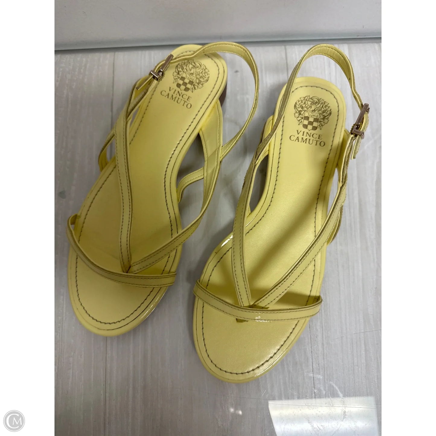 Sandals Flats By Vince Camuto In Yellow, Size: 9