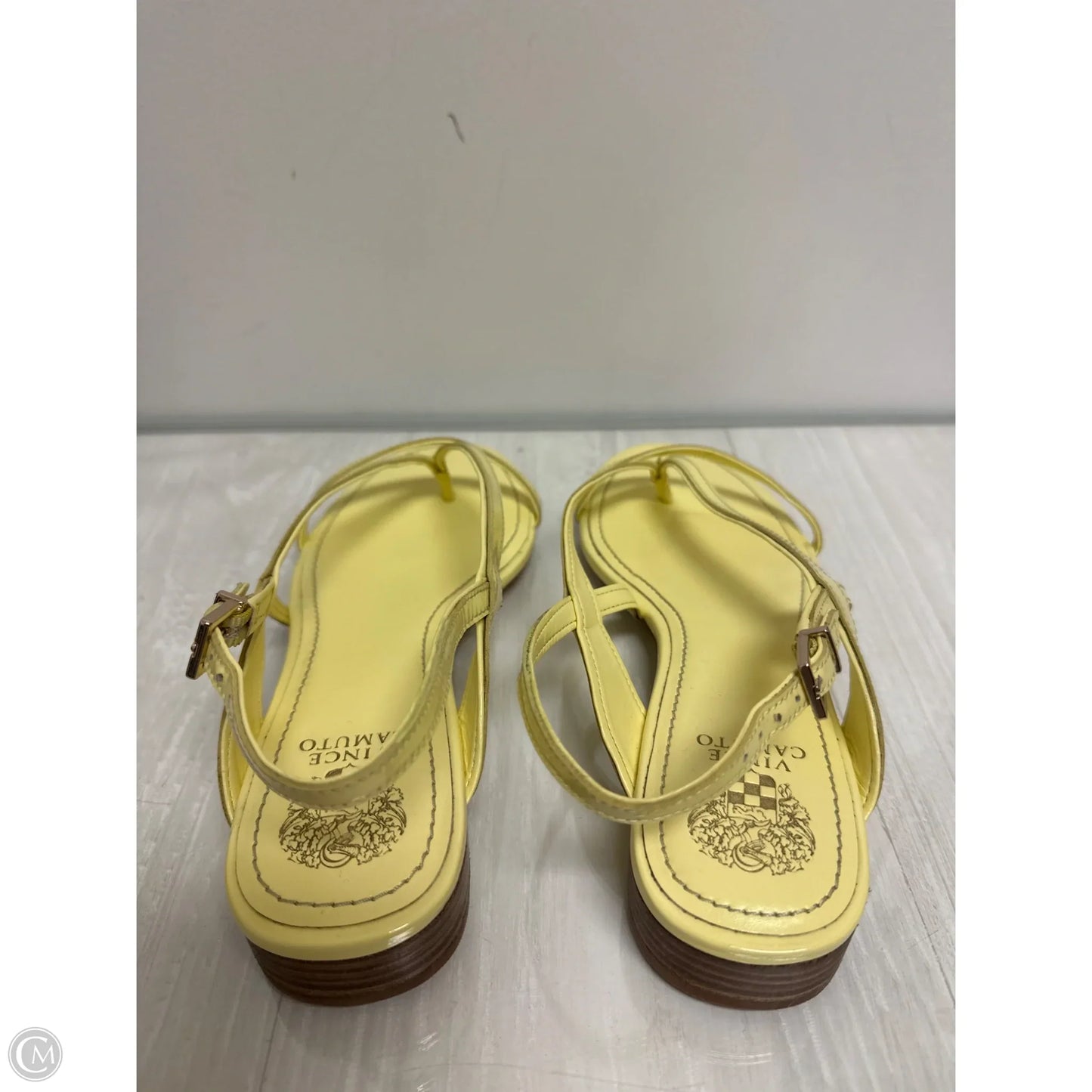Sandals Flats By Vince Camuto In Yellow, Size: 9