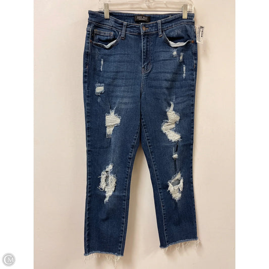 Jeans Skinny By Judy Blue In Blue Denim, Size: 8