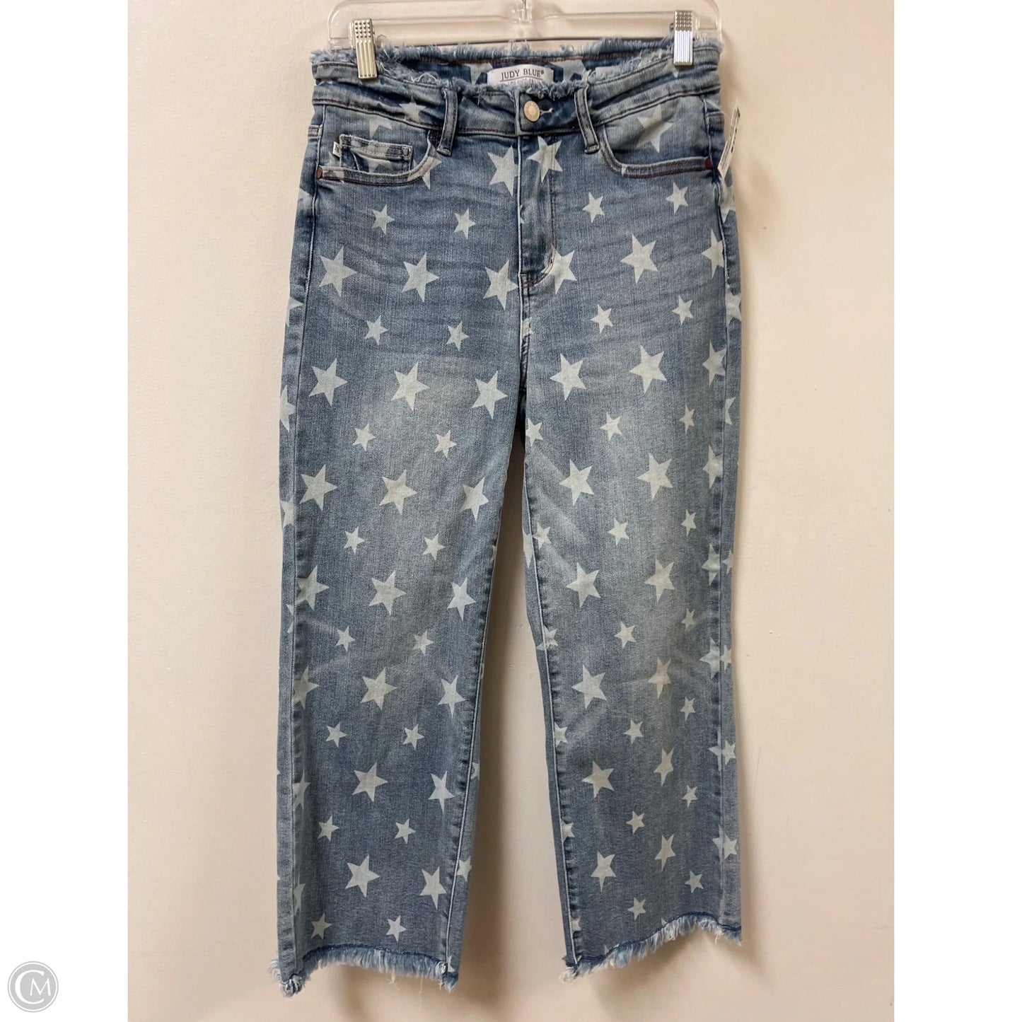 Jeans Cropped By Judy Blue In Blue Denim, Size: 6