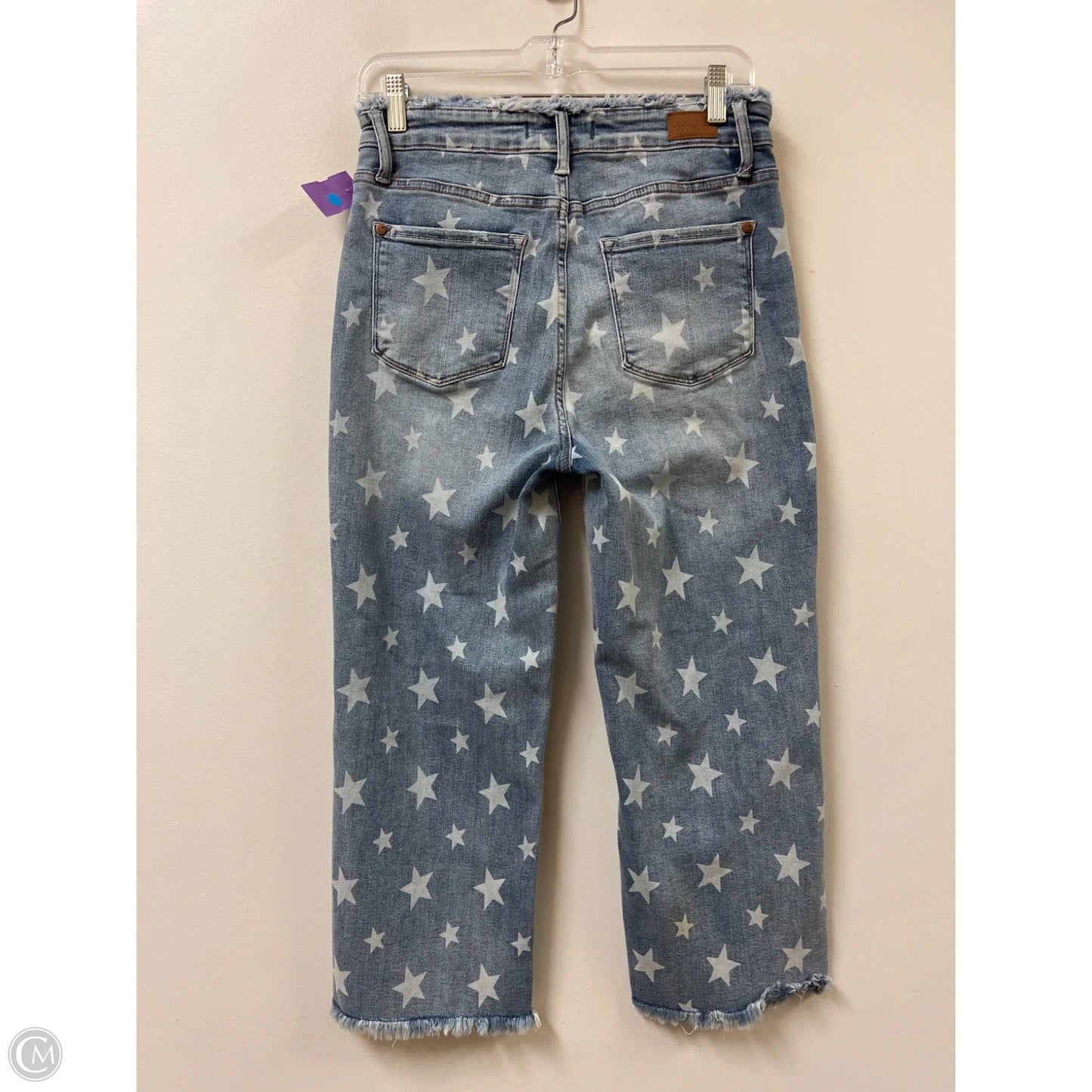 Jeans Cropped By Judy Blue In Blue Denim, Size: 6