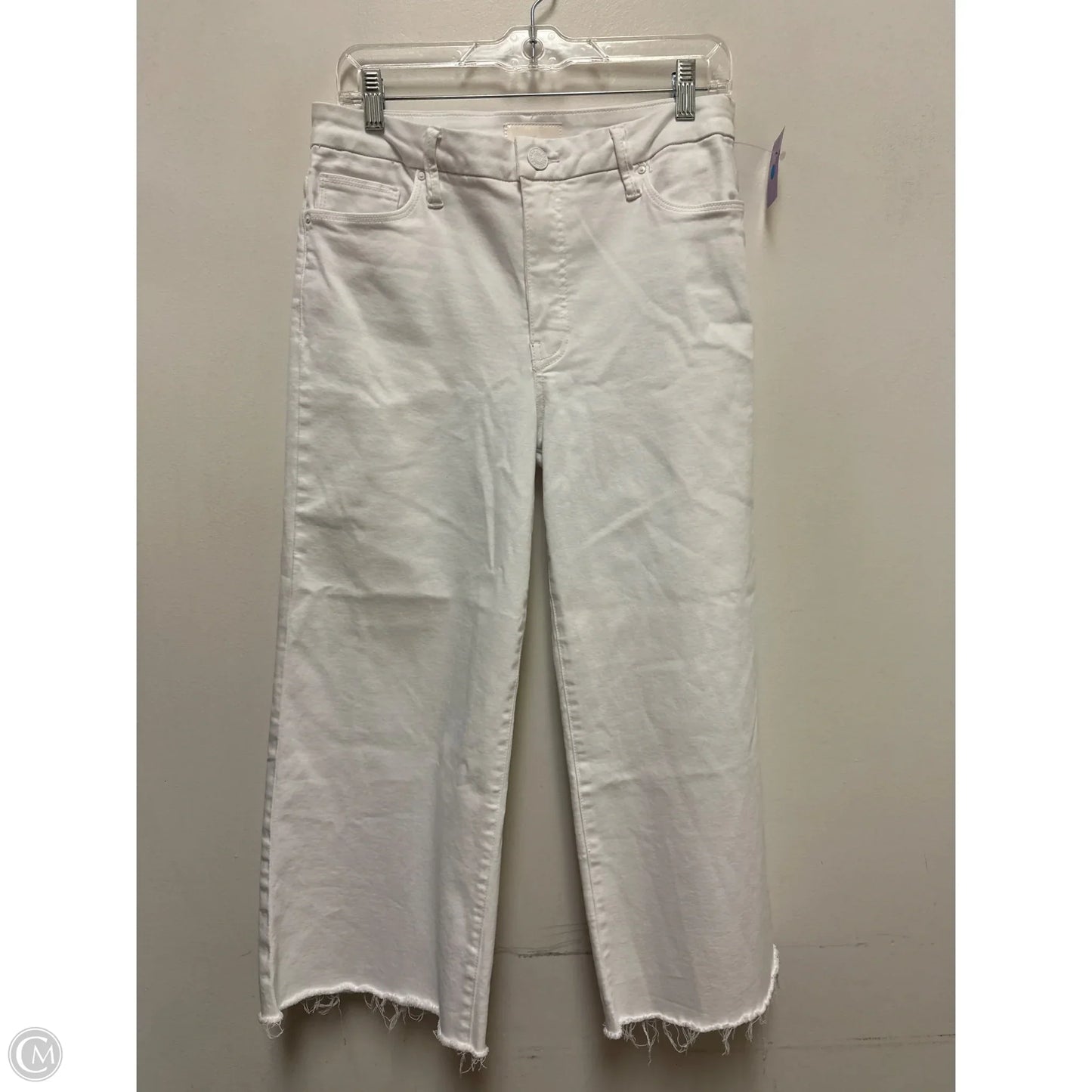 Jeans Wide Leg By Kut In White Denim, Size: 8