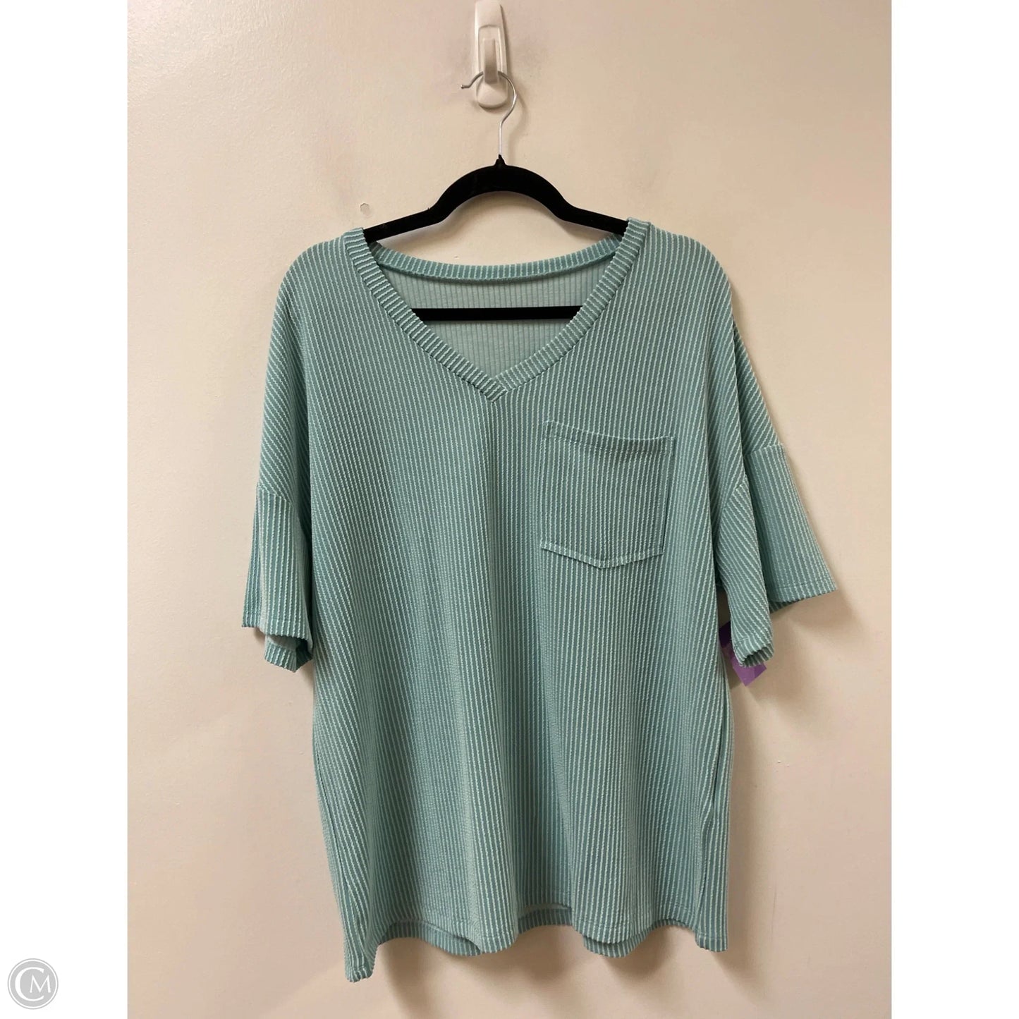 Top Short Sleeve By Clothes Mentor In Blue, Size: M