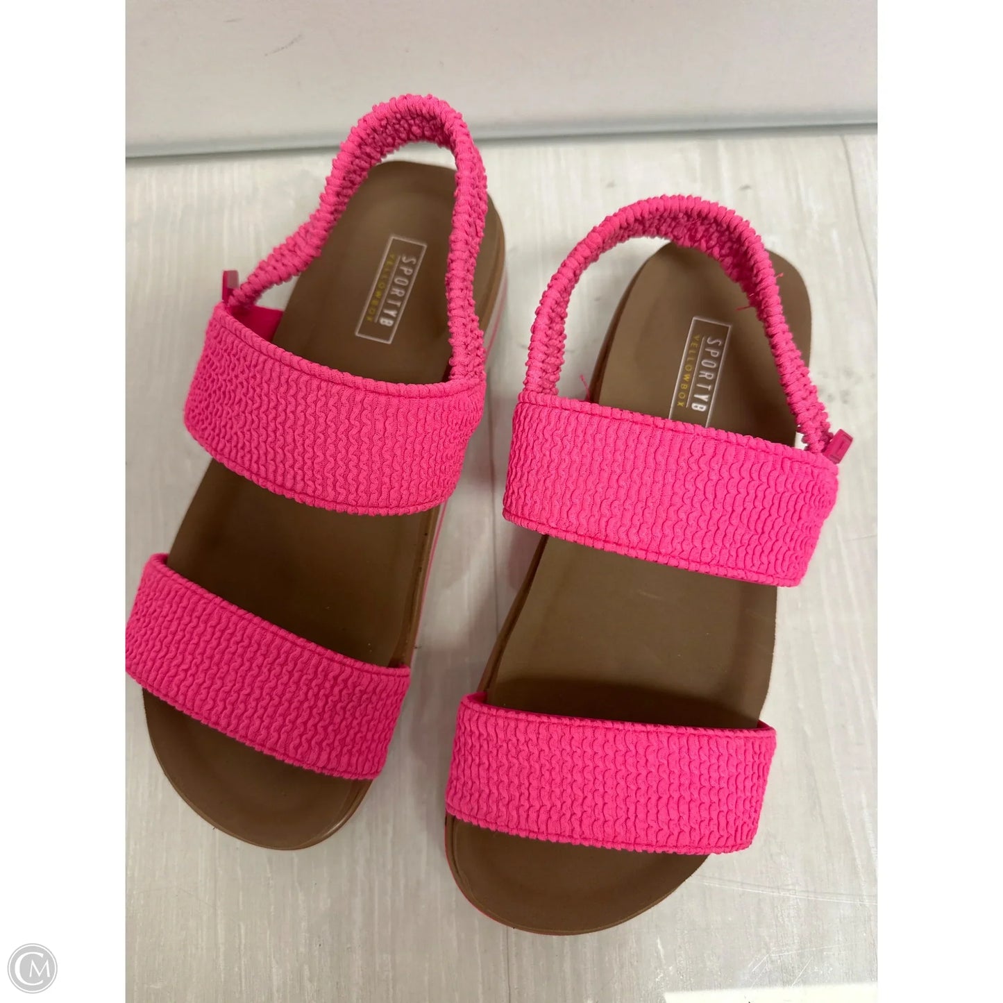 Sandals Flats By Yellow Box In Pink, Size: 8