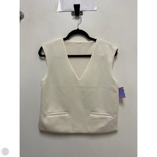 Top Sleeveless By A New Day In Cream, Size: S