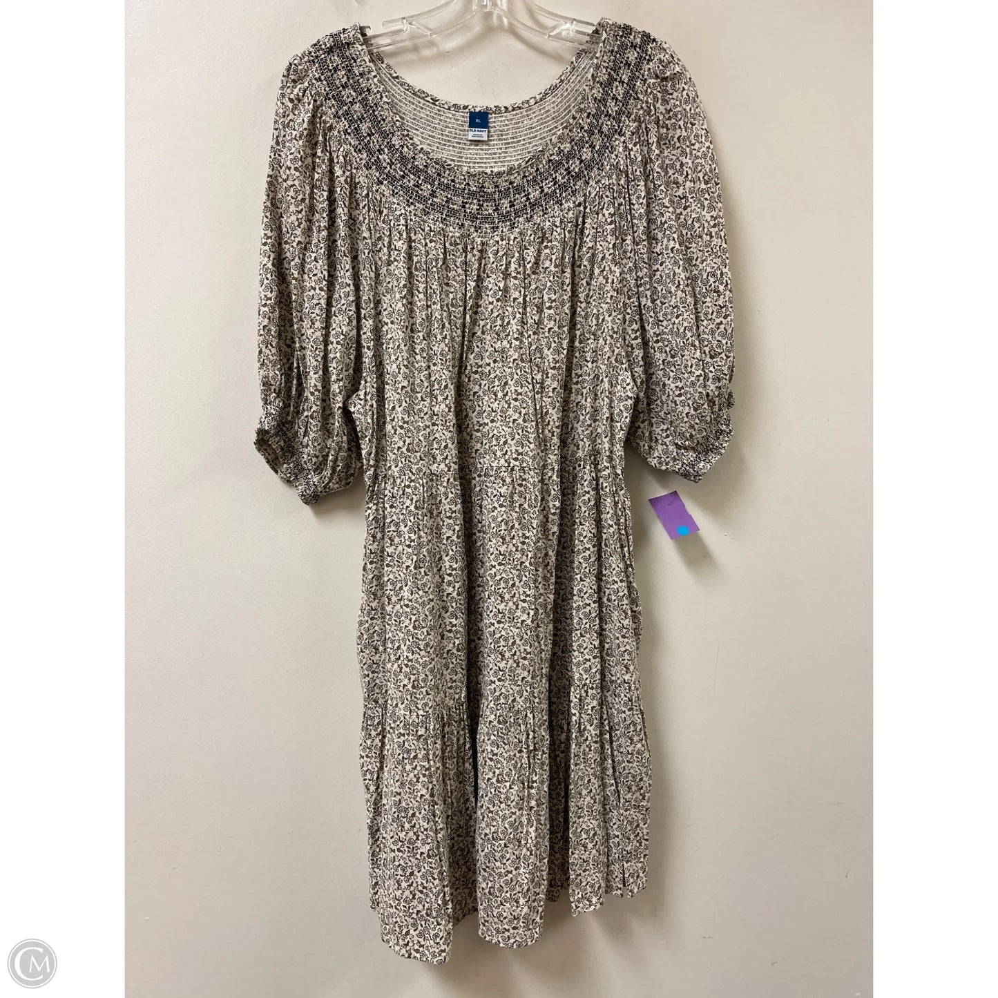 Dress Casual Short By Old Navy In Brown & White, Size: Xl