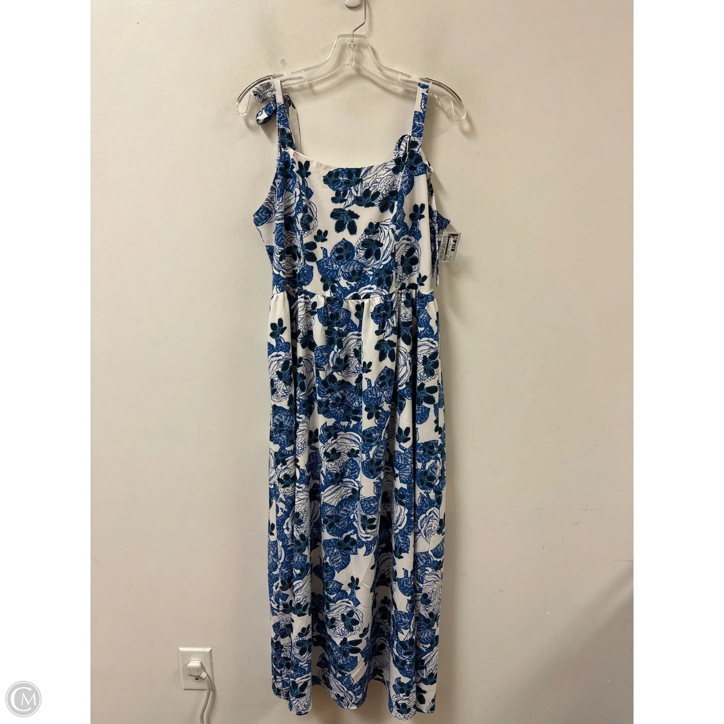 Dress Casual Maxi By Shein In Blue & White, Size: Xl