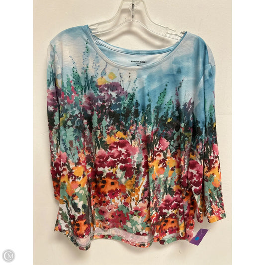 Top Long Sleeve By Allison Daley In Multi-colored, Size: Xlp