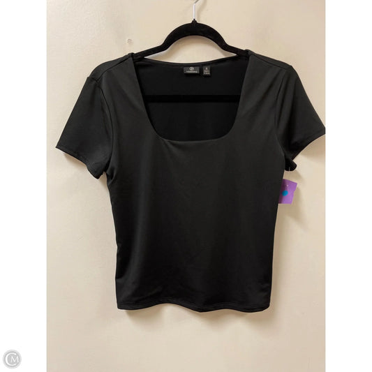 Top Short Sleeve By Versona In Black, Size: S