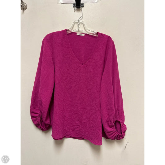 Top Long Sleeve By Jodifl In Pink, Size: S