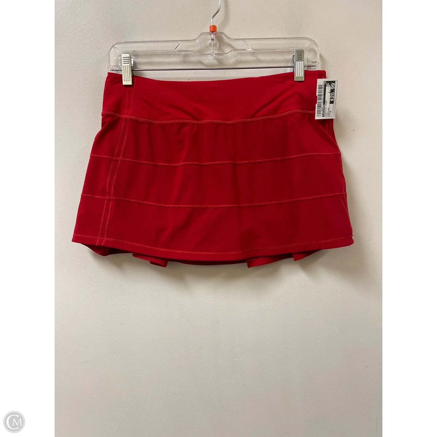 Athletic Skort By Lululemon In Red, Size: 6