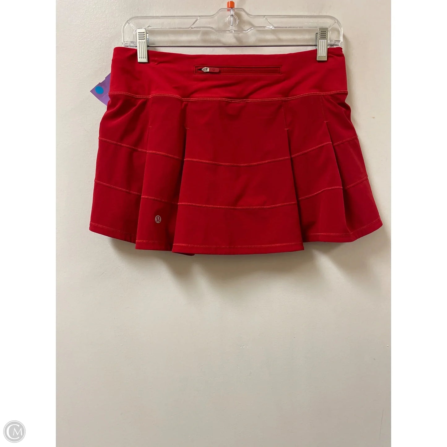 Athletic Skort By Lululemon In Red, Size: 6